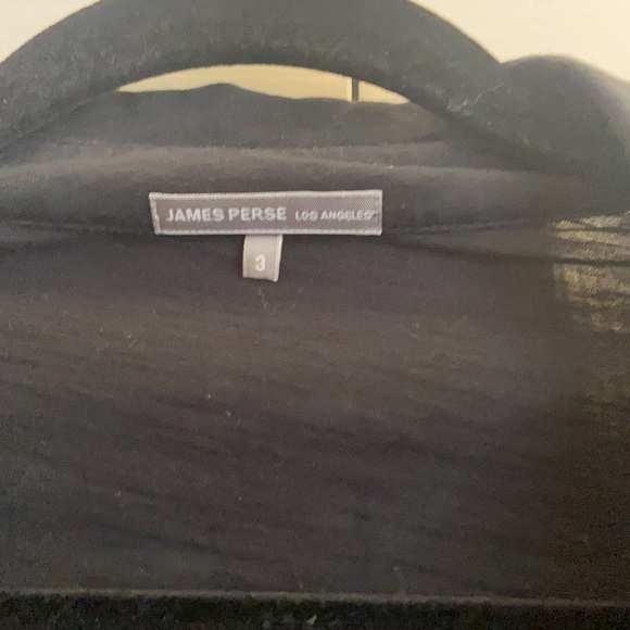 James Perse Knit Shirt Sz 3 (L) Black - Picture 2 of 5